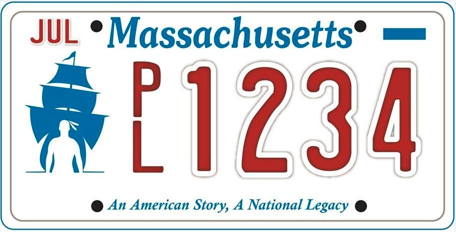 MassDOT RMV Announces Redesigned Patriots License Plate